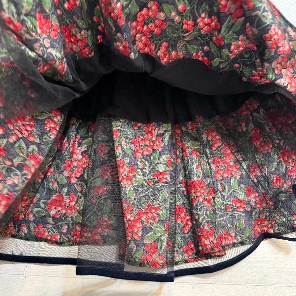 V ntage Bonnie‎ Jean girls red berries dress size 5